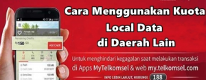Cara Menggunakan Kuota Lokal Data Telkomsel di luar Daerah, Work!!