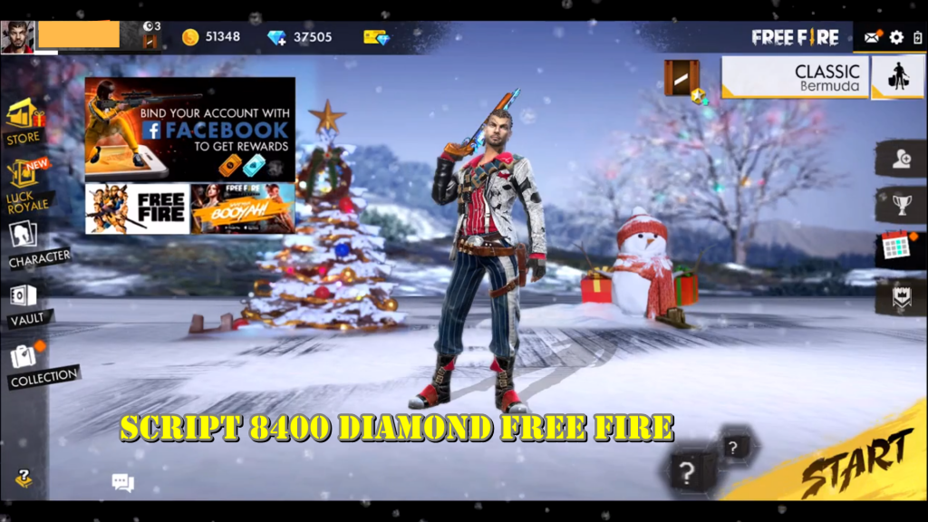 script 8400 diamond free fire