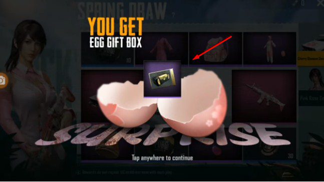 hadiah surprise egg di PUBG