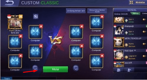 cara bermain Mobile legends Offline