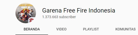 Channel Youtube Free Fire
