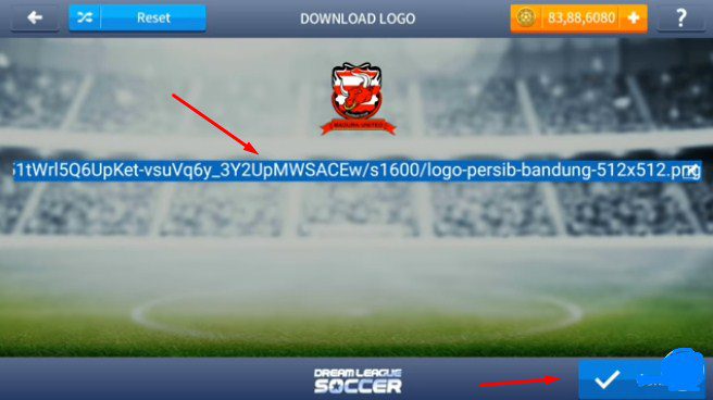 cara ganti logo dream league soccer 