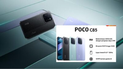 POCO C85 Resmi Rilis, RAM Ekspansi 16GB Harga Rp1 Jutaan