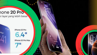 Bocoran iPhone 20 Pro: Layar Lebih Besar dan Borderless