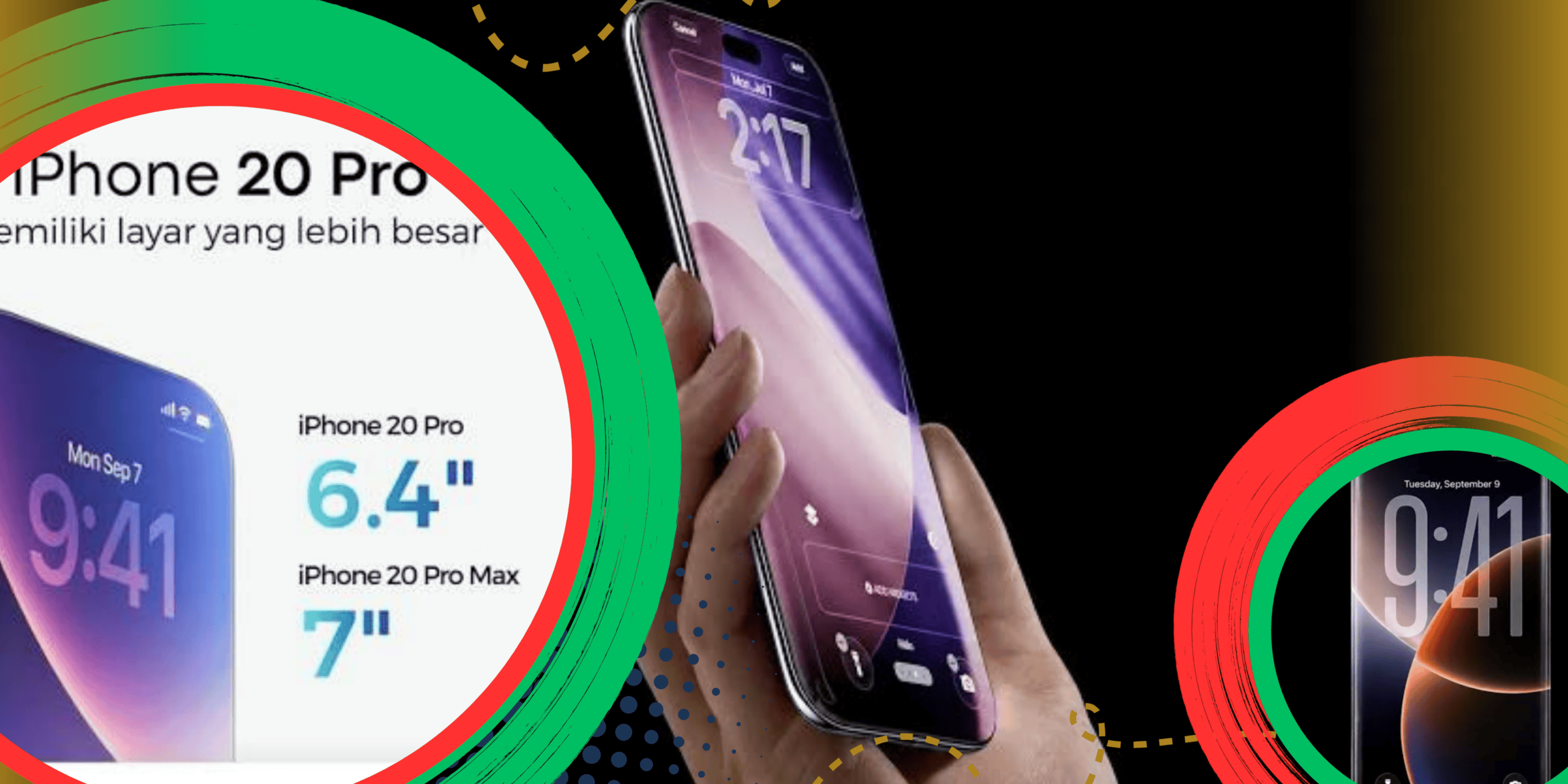 Bocoran iPhone 20 Pro Layar Lebih Besar dan Borderless