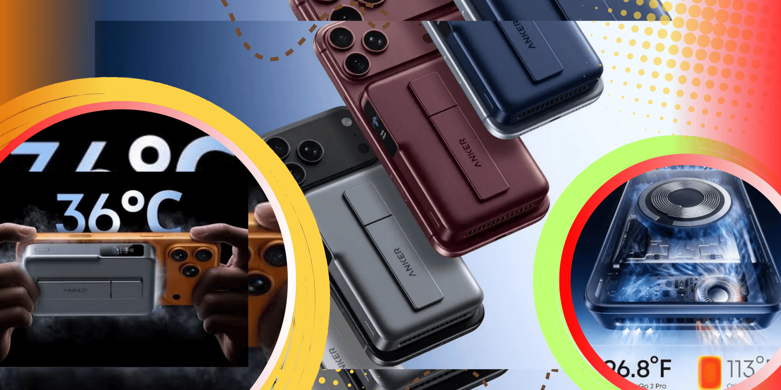 Anker MagGo 2 Pro Power Bank Wireless 25W dengan Kipas